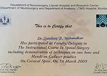 The Instructional Course in Spinal Surgery